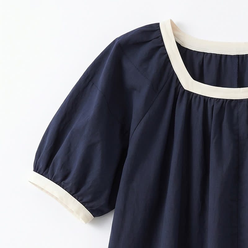 Blouse décontractée à bordures contrastées, idéale au quotidien - image 10