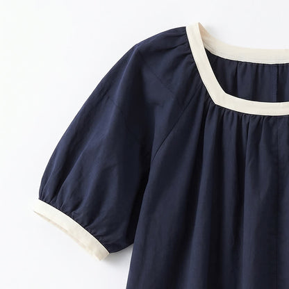 Blouse décontractée à bordures contrastées, idéale au quotidien - image 10