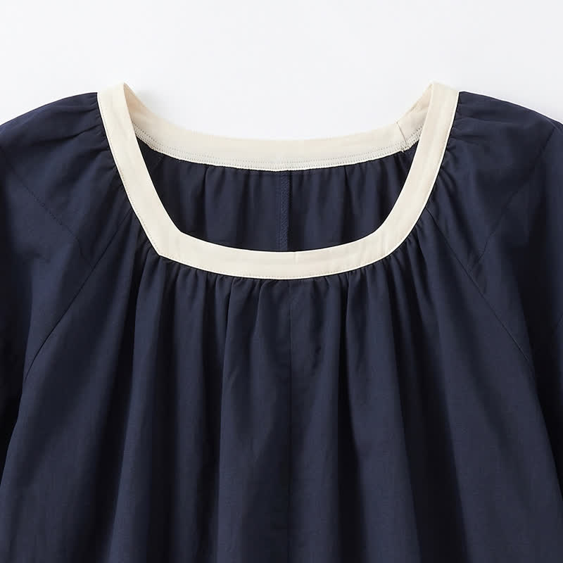 Blouse décontractée à bordures contrastées, idéale au quotidien - image 11