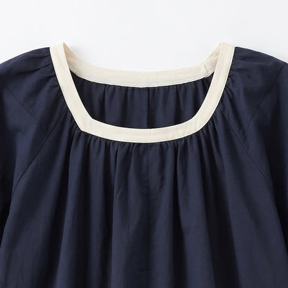 Blouse décontractée à bordures contrastées, idéale au quotidien - image 11