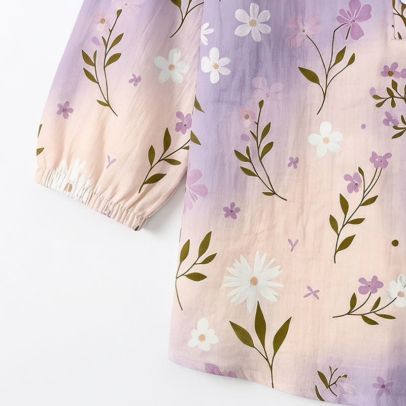 Blouse fleurie grande taille à col carré - image 31