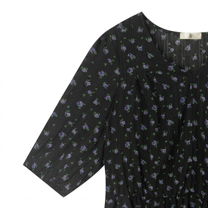 Blouse péplum en mousseline à fleurs grande taille - image 4