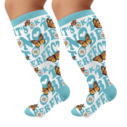Chaussettes de compression Butterfly Bloom grandes tailles - image 10