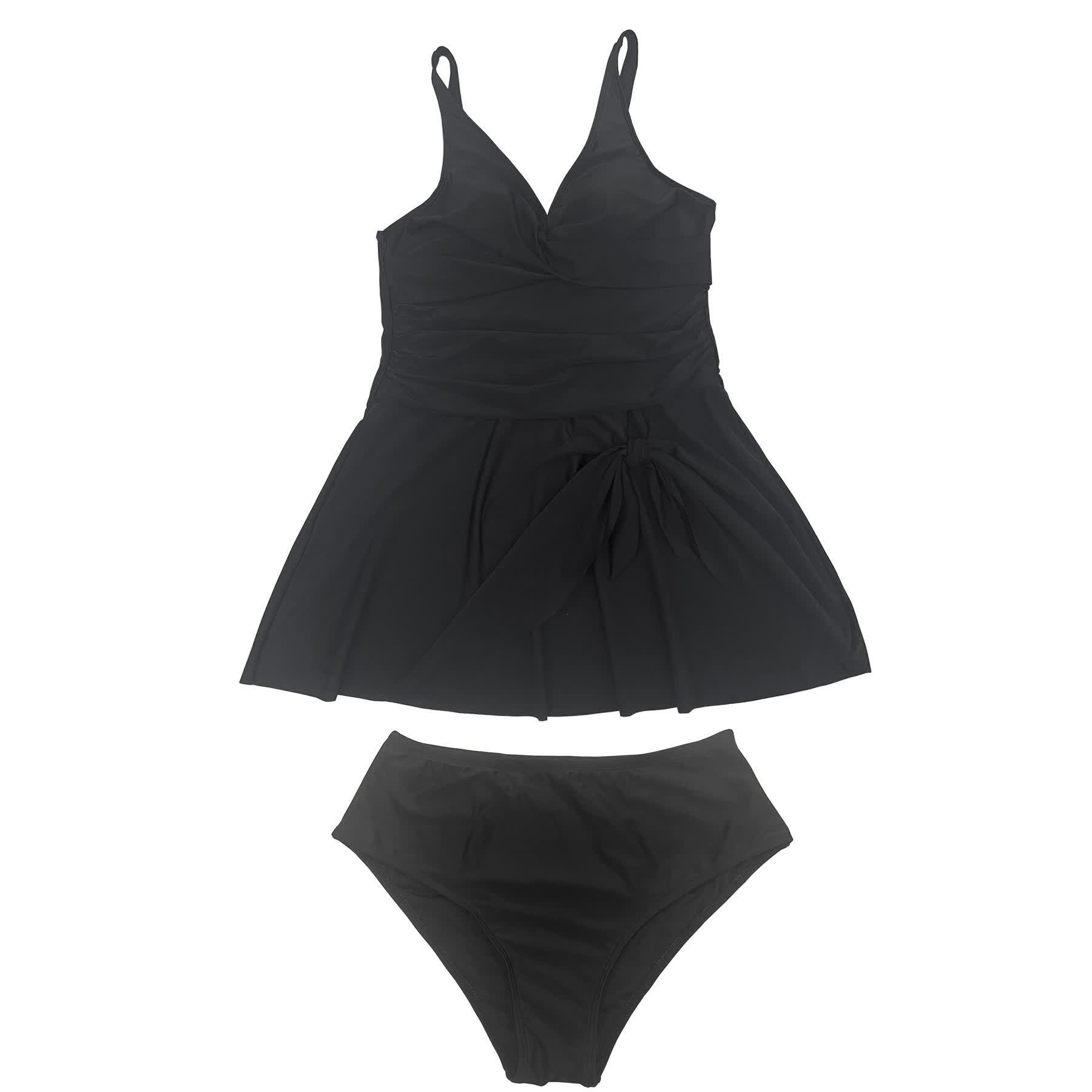 Robe de bain à jupe cache-cœur - image 7