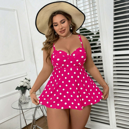 Ensemble de maillot de bain deux pièces à pois vintage - image 6