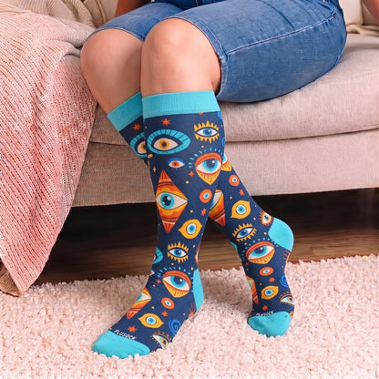 Chaussettes de compression Cosmic Eye grandes tailles - image 2