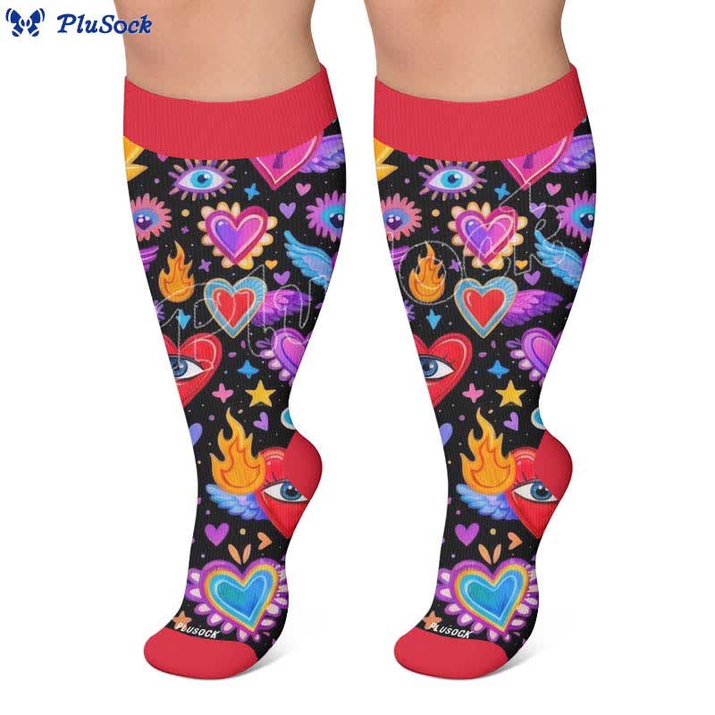 Chaussettes de compression Cosmic Eye grandes tailles - image 7
