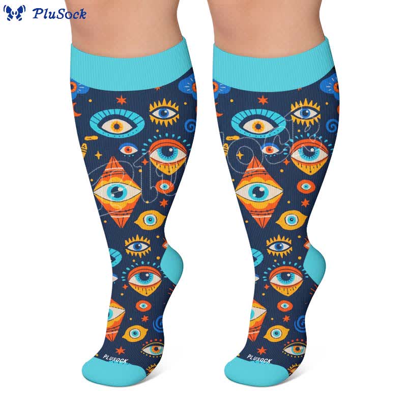 Chaussettes de compression Cosmic Eye grandes tailles - image 6