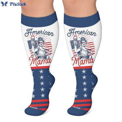 Chaussettes de compression patriotiques cowgirl grandes tailles - image 7
