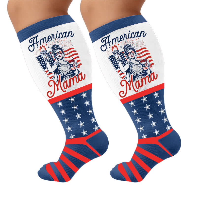Chaussettes de compression patriotiques cowgirl grandes tailles - image 10