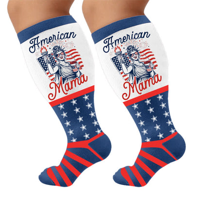 Chaussettes de compression patriotiques cowgirl grandes tailles - image 10