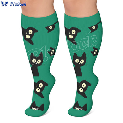Chaussettes de compression Cat Star grandes tailles - image 5