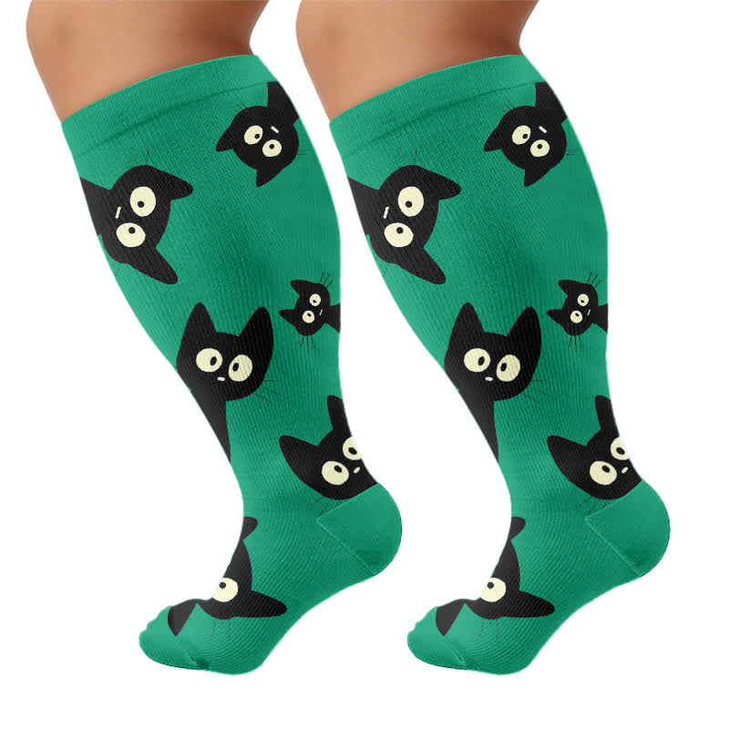 Chaussettes de compression Cat Star grandes tailles - image 8