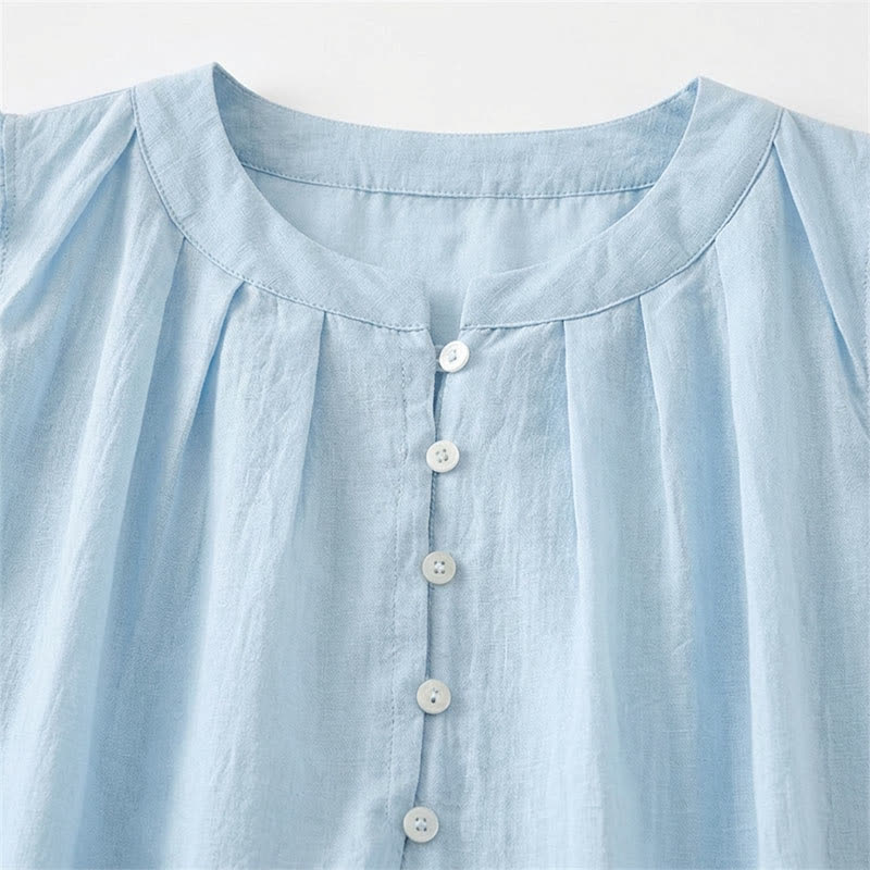 Blouse sans manches à volants grande taille - image 12