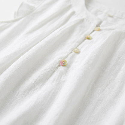 Blouse sans manches à volants grande taille - image 9