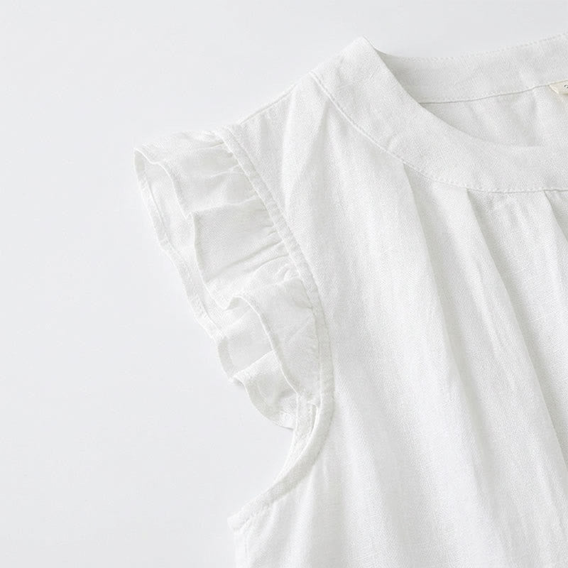 Blouse sans manches à volants grande taille - image 10