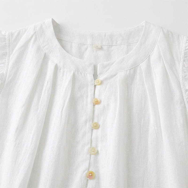 Blouse sans manches à volants grande taille - image 8