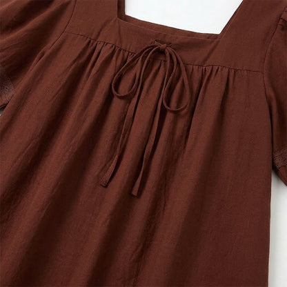 Blouse grande taille d'inspiration vintage à col carré - image 14