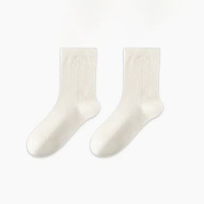 Chaussettes blanches côtelées douces (3 paires) - image 9