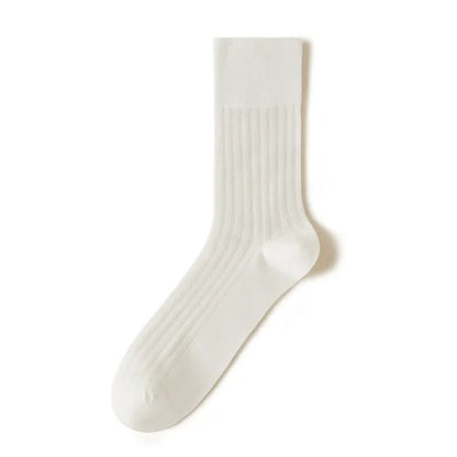 Chaussettes courtes côtelées transparentes (5 paires) - Blanc - EU39-44(US6-10) - image 3