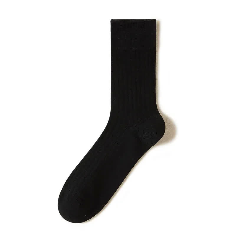 Chaussettes courtes côtelées transparentes (5 paires) - Noir - EU39-44(US6-10) - image 7