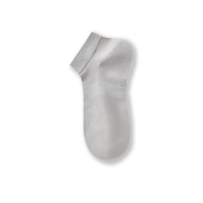 Chaussettes fines en maille aérée (4 paires) - Gris chaud - EU39-45(US6-11) - image 10