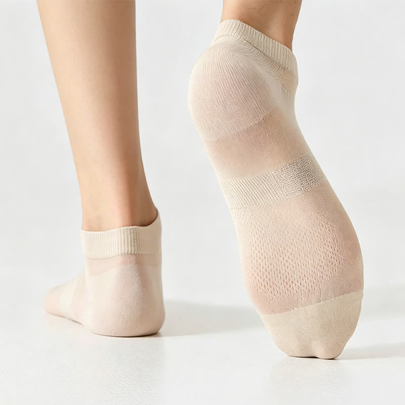 Chaussettes fines en maille aérée (4 paires) - image 5