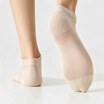 Chaussettes fines en maille aérée (4 paires) - image 5