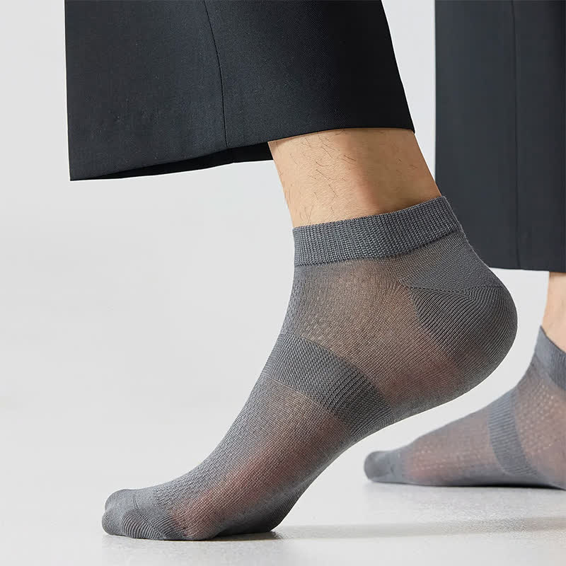 Chaussettes fines en maille aérée (4 paires) - image 1