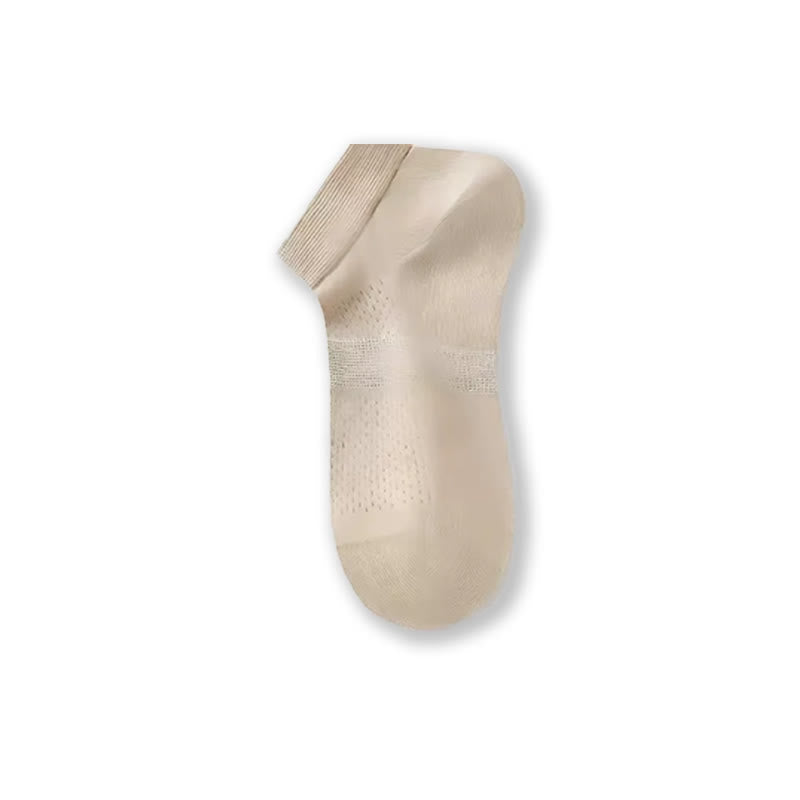 Chaussettes fines en maille aérée (4 paires) - Abricot - EU39-45(US6-11) - image 13