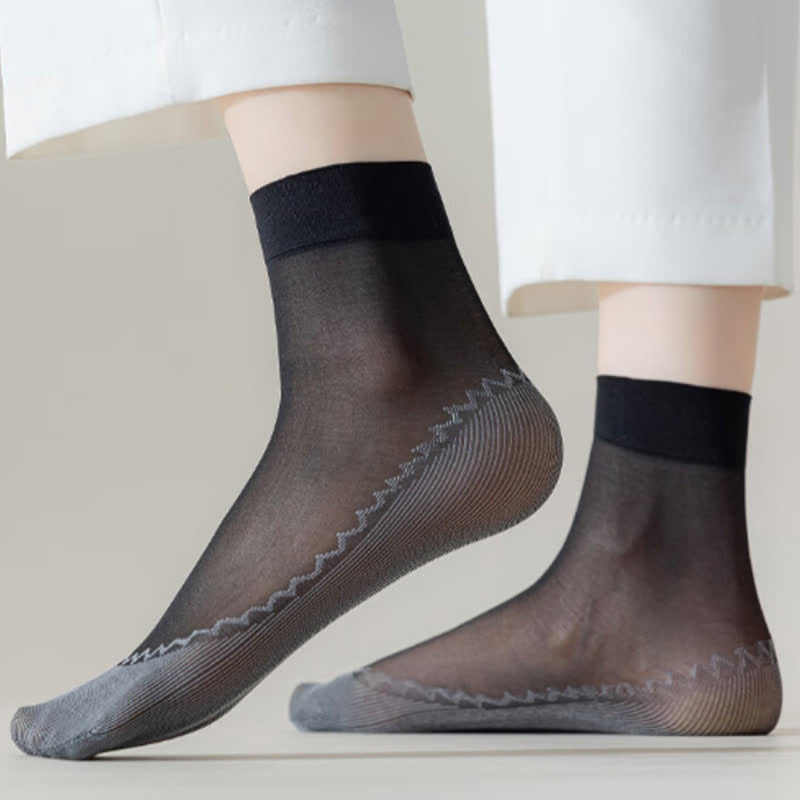 Chaussettes basses confortables et transparentes (8 paires) - image 1