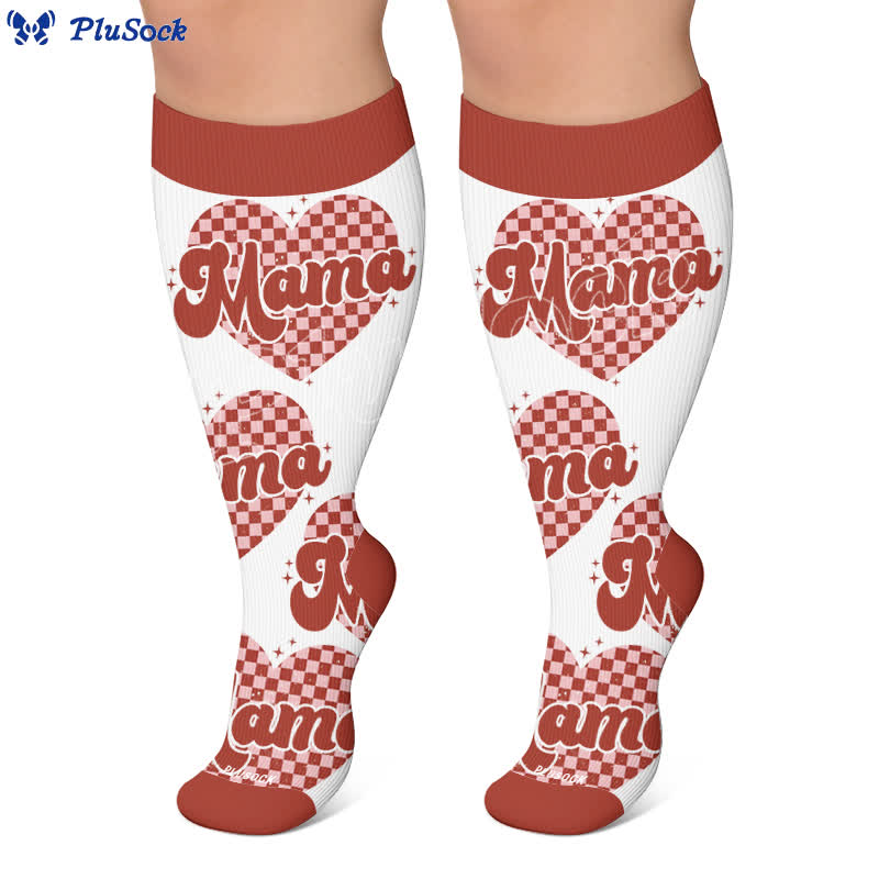 Chaussettes de compression Cherry Bow Mama grandes tailles - image 6