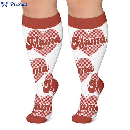Chaussettes de compression Cherry Bow Mama grandes tailles - image 6