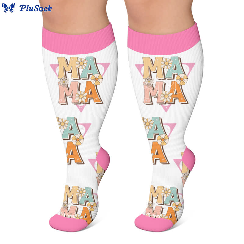 Chaussettes de compression Cherry Bow Mama grandes tailles - image 7