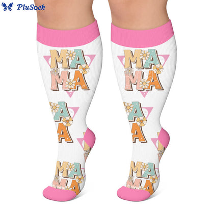 Chaussettes de compression Cherry Bow Mama grandes tailles - image 7