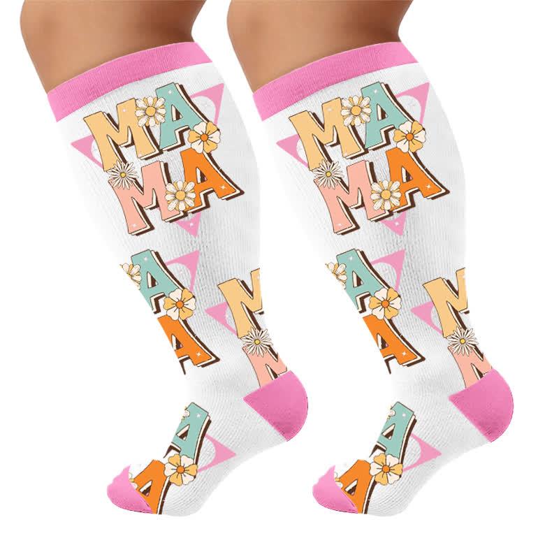 Chaussettes de compression Cherry Bow Mama grandes tailles - image 10