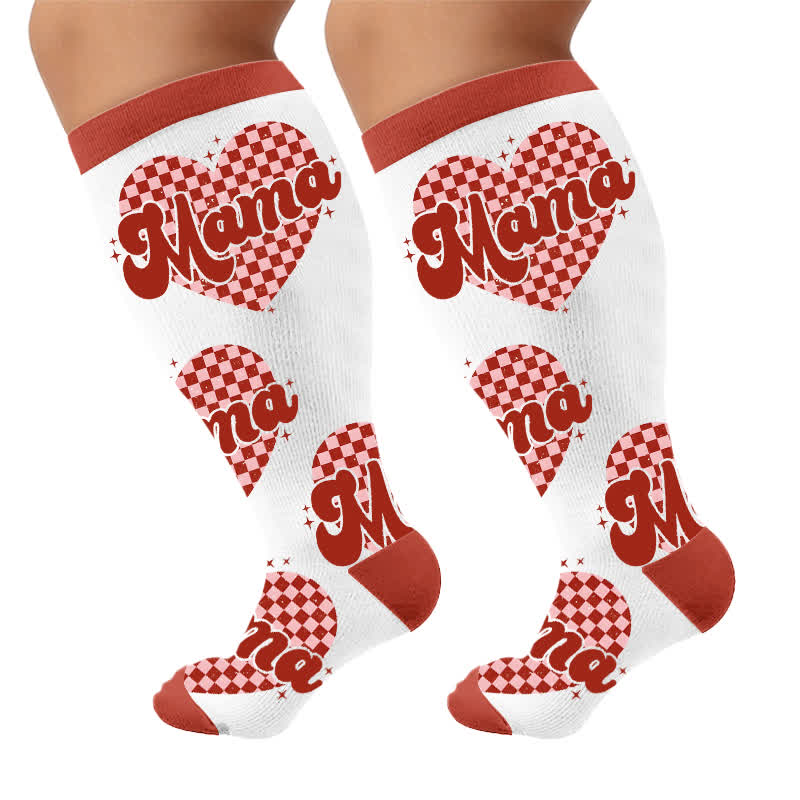 Chaussettes de compression Cherry Bow Mama grandes tailles - image 9