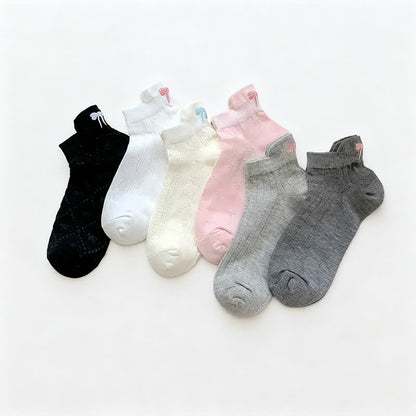 Chaussettes basses en maille aérée (6 paires) - image 9