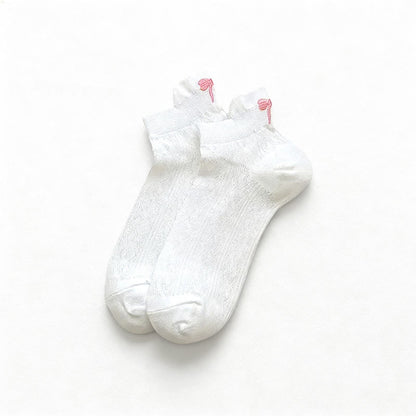 Chaussettes basses en maille aérée (6 paires) - Blanc-B - EU36-40(US3-7) - image 8