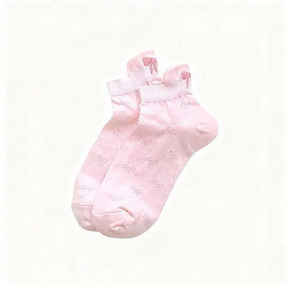Chaussettes basses en maille aérée (6 paires) - Rose - EU36-40(US3-7) - image 7