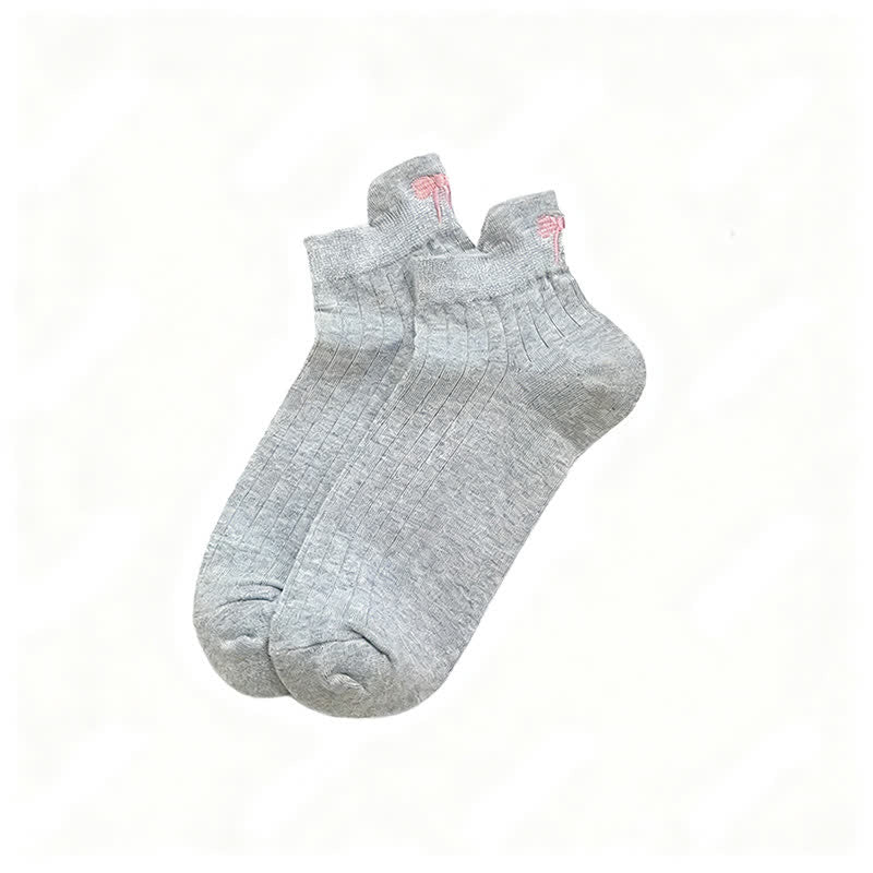 Chaussettes basses en maille aérée (6 paires) - Gris clair - EU36-40(US3-7) - image 6