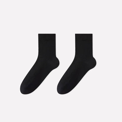 Chaussettes courtes en maille losange douce (4 paires) - Noir - EU40-45 (US7-11) - image 6
