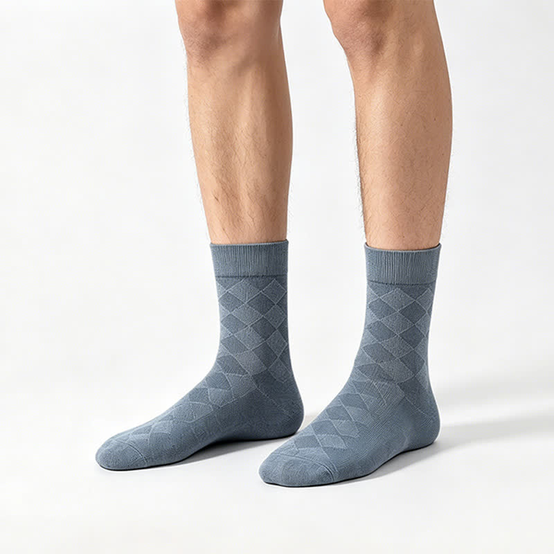 Chaussettes courtes en maille losange douce (4 paires) - image 1