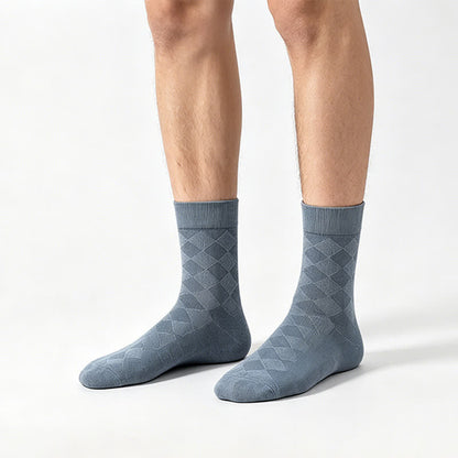 Chaussettes courtes en maille losange douce (4 paires) - image 1