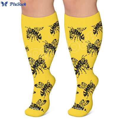 Chaussettes de compression Skull Bee grandes tailles - image 5