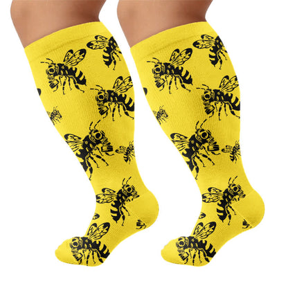 Chaussettes de compression Skull Bee grandes tailles - image 8