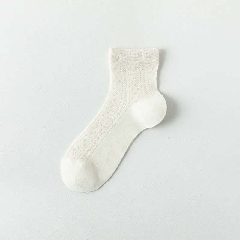 Chaussettes courtes respirantes en maille aérée (7 paires) - Beige - EU36-40(US3-7) - image 6