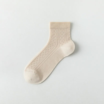 Chaussettes courtes respirantes en maille aérée (7 paires) - Kaki - EU36-40(US3-7) - image 9