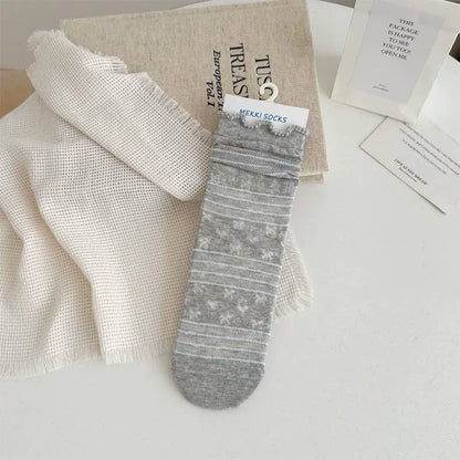 Chaussettes courtes douces en jacquard (5 paires) - Gris foncé - EU35-41 (US2-7,5) - image 6