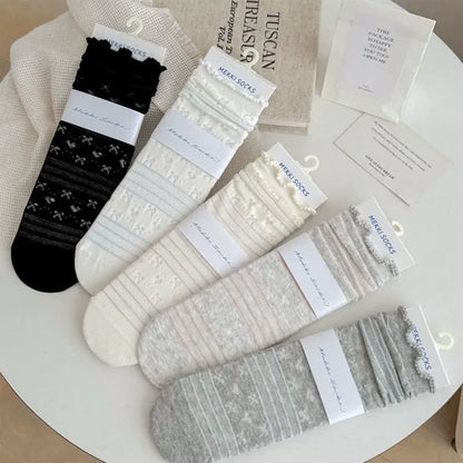 Chaussettes courtes douces en jacquard (5 paires) - Multicolore - EU35-41 (US2-7,5) - image 8